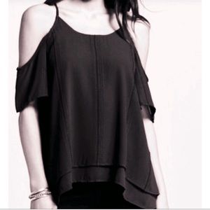Mossimo Women's off Shoulder Black Blouse